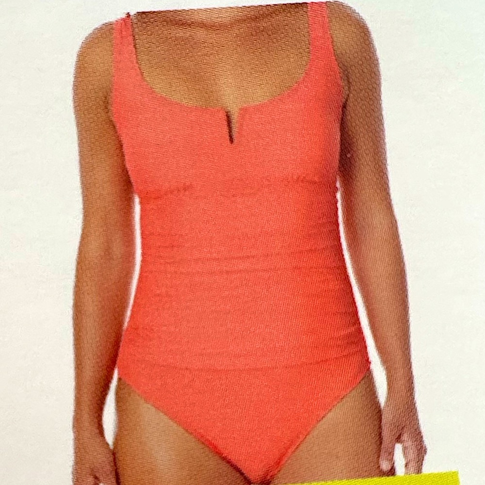 Anne Cole Women’s Vibrant Juicy Fruit Coral One Piece Swimsuit XXL